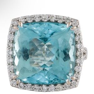 14carat Aquamarine ring size 5